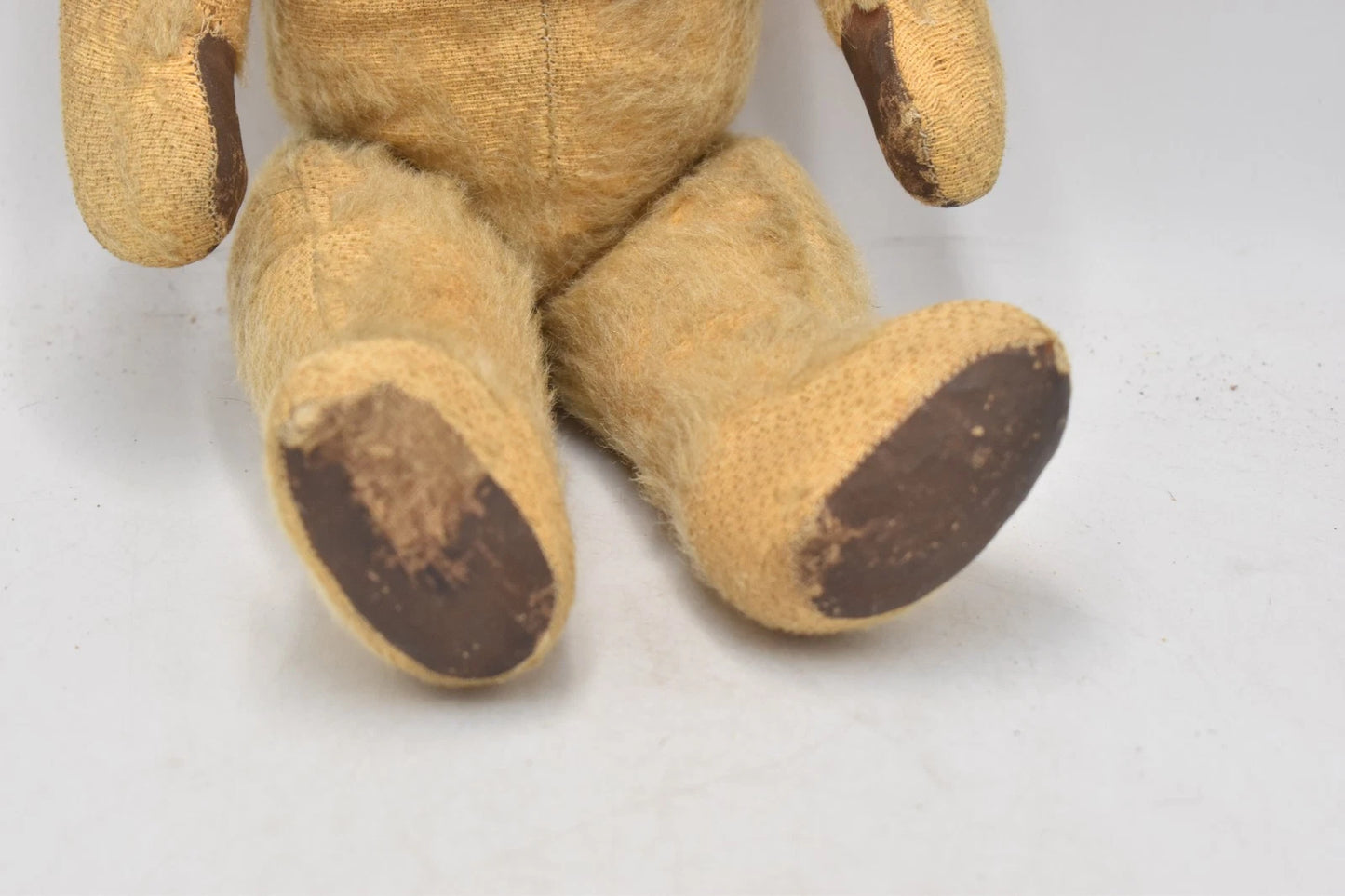 Vintage 1940s Chad Valley English Mohair Teddy Bear Rexine Paws 38cm