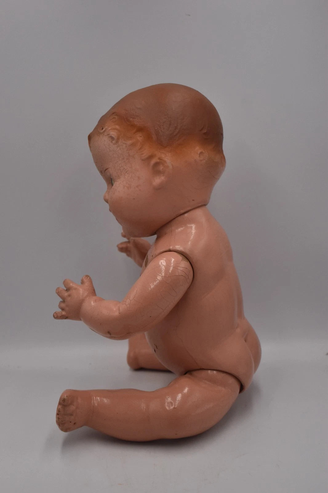 Vintage 1940s 1950s Pedigree Composite Doll Hand Painted Marked 40cm Collectable