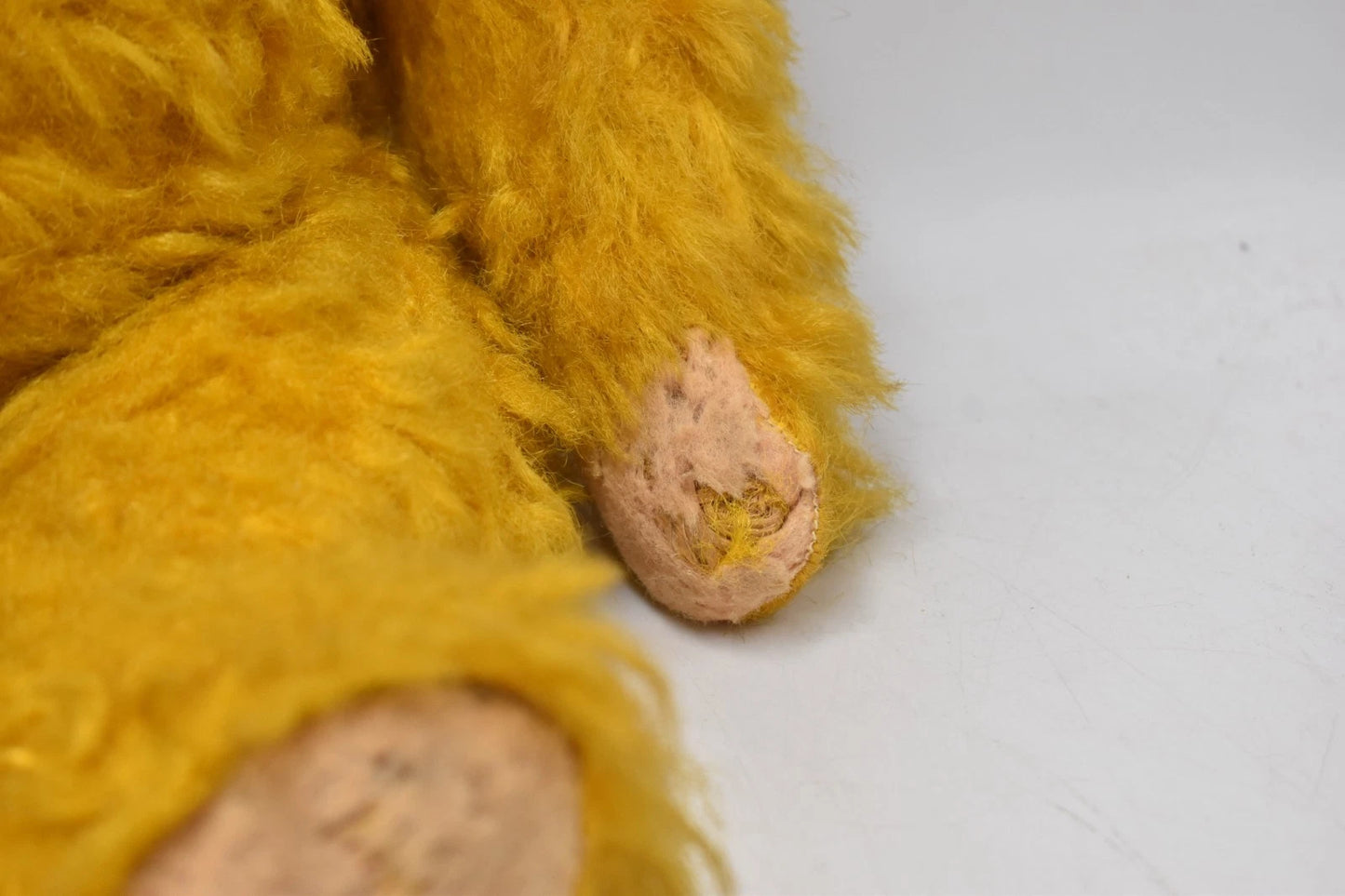 1950s European Wood Wool Vintage Teddy Bear Fully Jointed 45cm Collectible