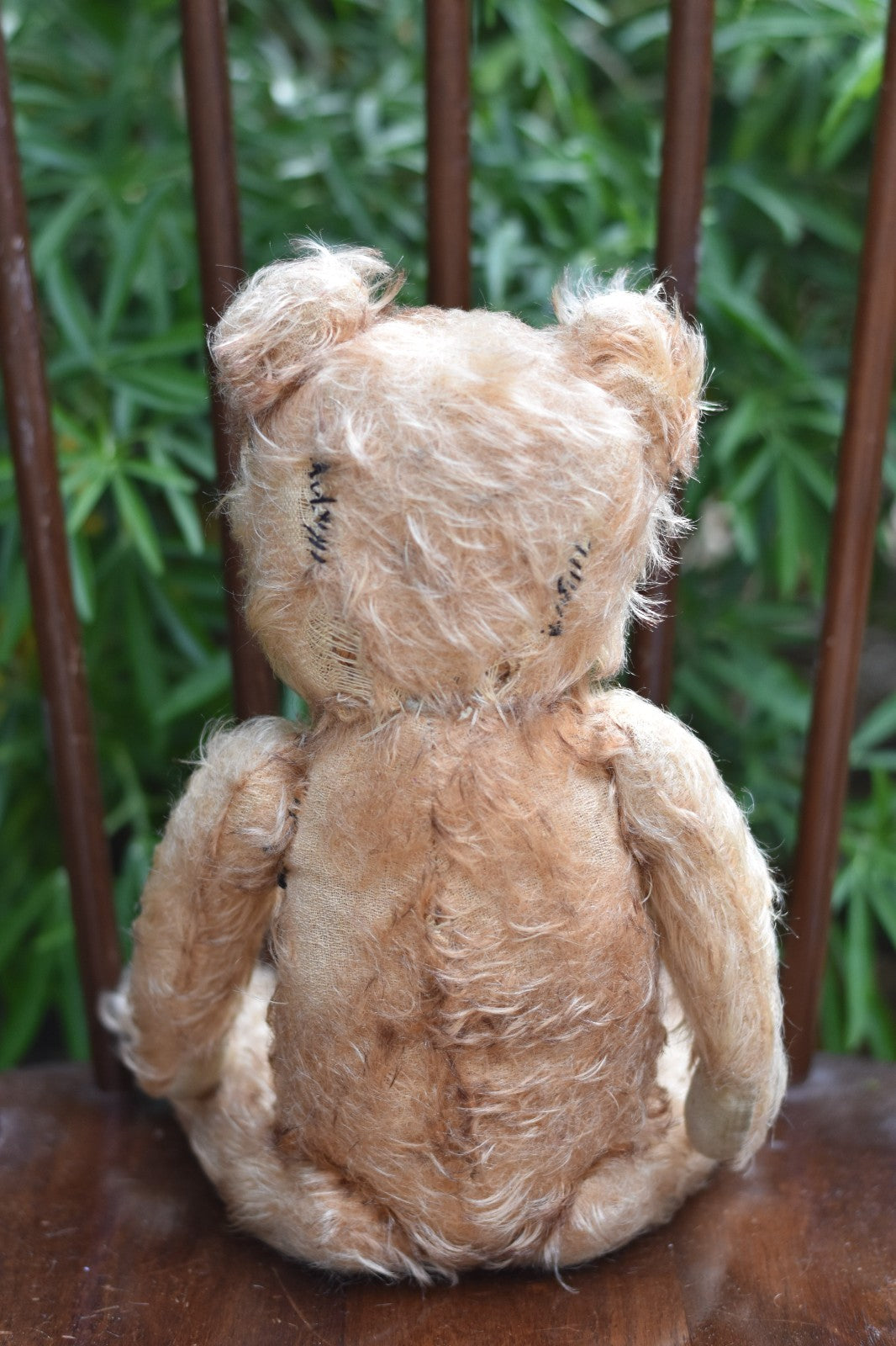 Vintage 1940s English Mohair Teddy Bear 38cm, Fully Jointed, Collectible Antique