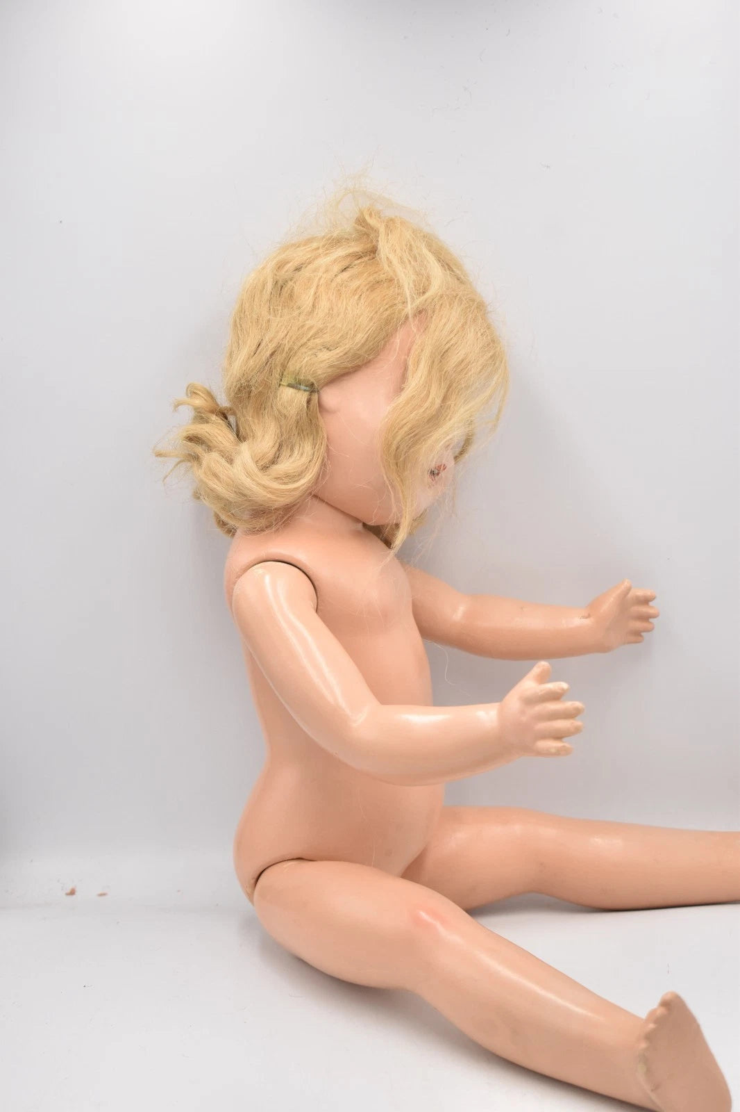 Vintage 1930s Large Composition Doll Sleeping Blinking Eyes Original Outfit 55cm