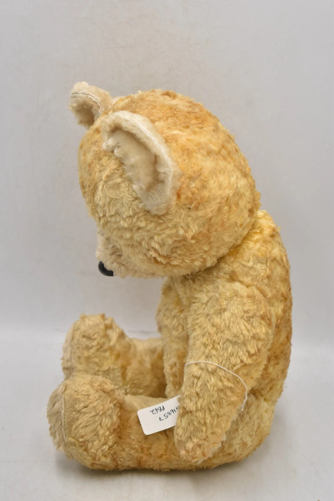 Vintage 1960s Japanese Silk Plush Teddy Bear Fully Jointed Working Squeaker 44cm