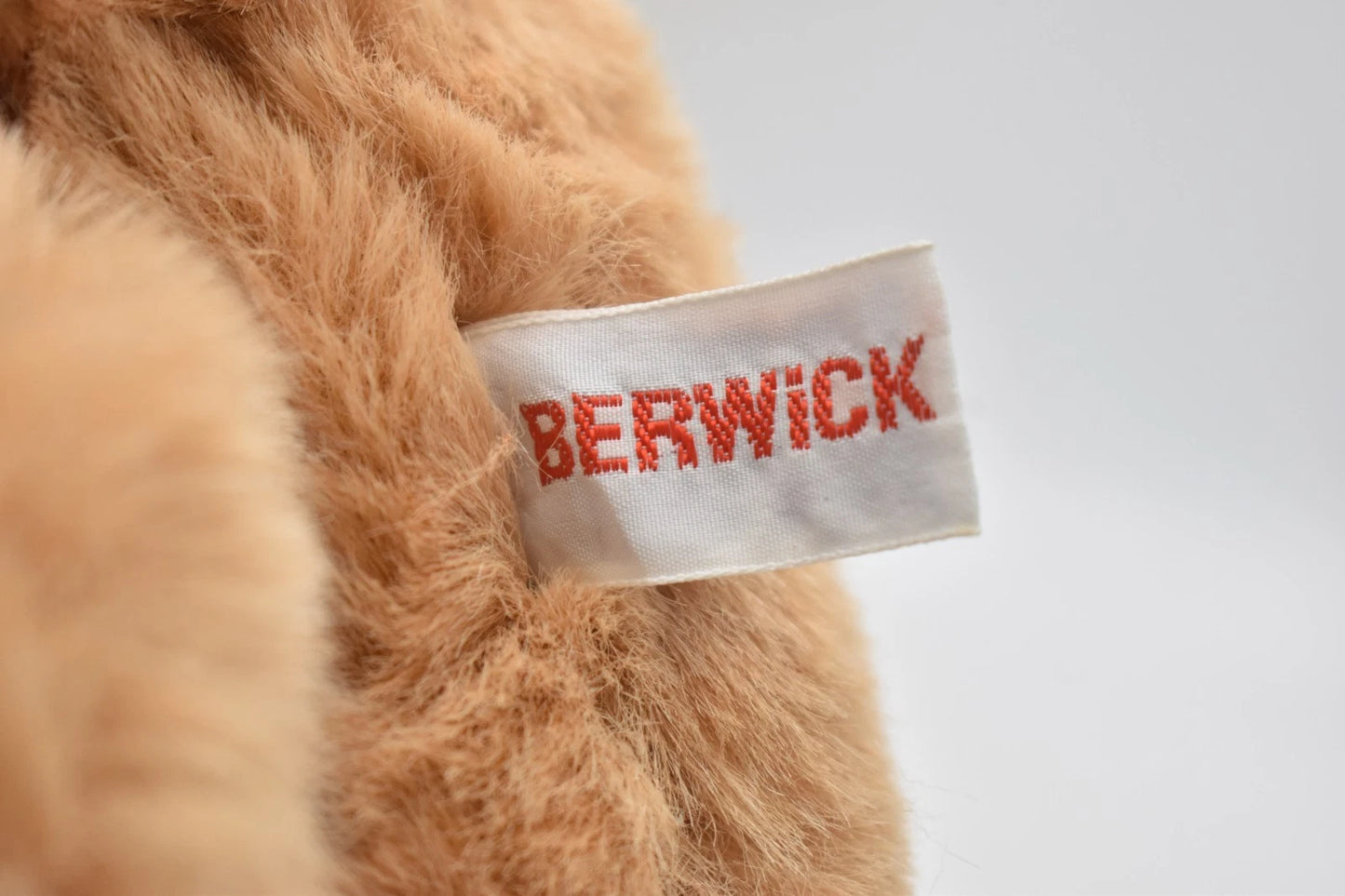 1990s Berwick Toys Ltd Oatmeal Plush Teddy Bear Soft Toy 24cm