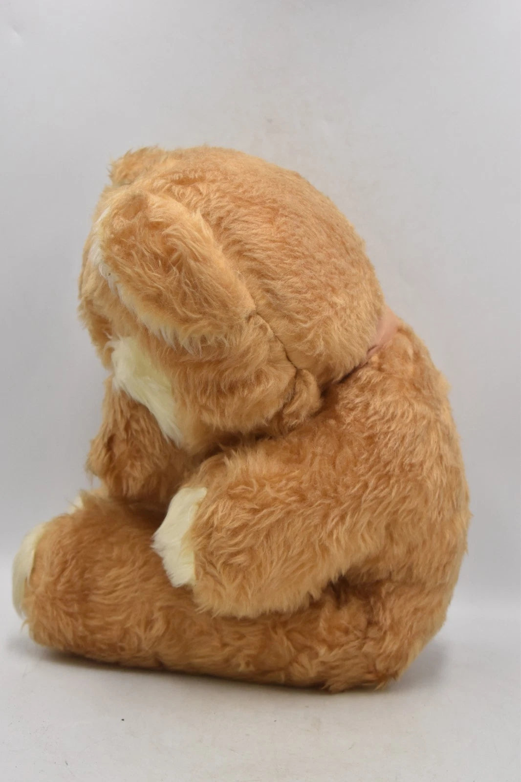 Vintage 1970s Large Teddy Bear Plush Soft Toy Moulded Nose 52cm Retro