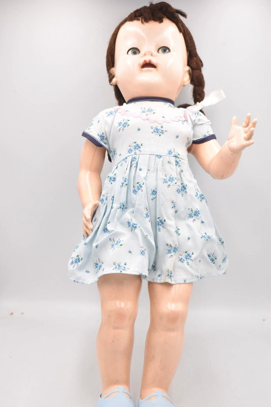 Vintage 1950s Pedigree Walker Doll English Walking Doll 50cm Collectable
