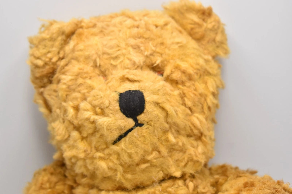 Vintage 1950s European Silk Plush Teddy Bear Fully Jointed 48cm Collectable