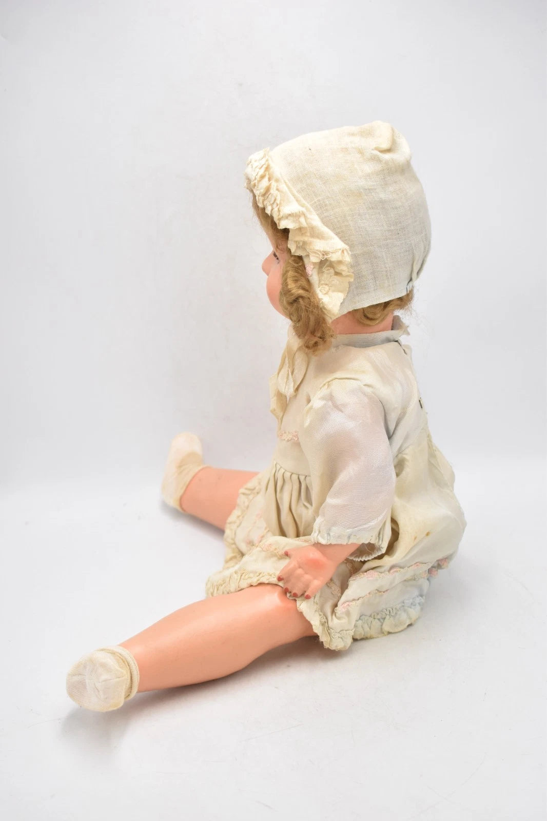 Vintage Antique Celluloid Walking Doll – 46cm, Original Outfit