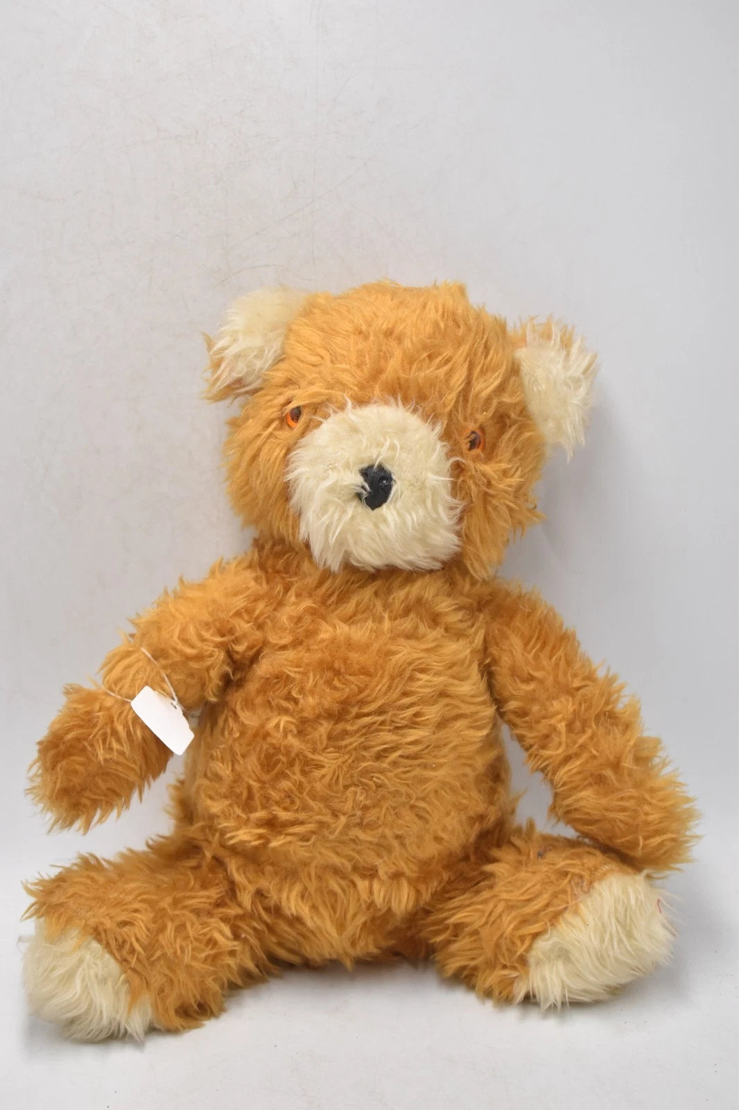 Vintage 1980s Plush Teddy Bear Made in Great Britain Soft Toy 26cm