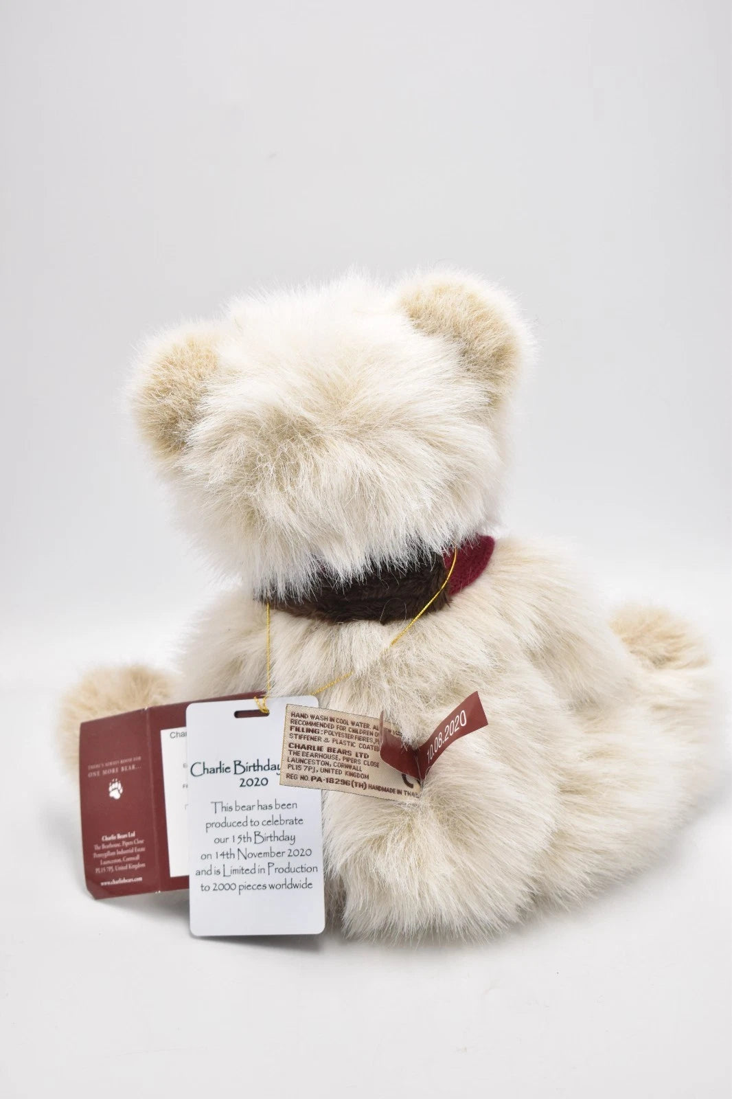 Charlie Bears Birthday Bear 2020 Teddy Bear Retired Tagged Isabelle Lee