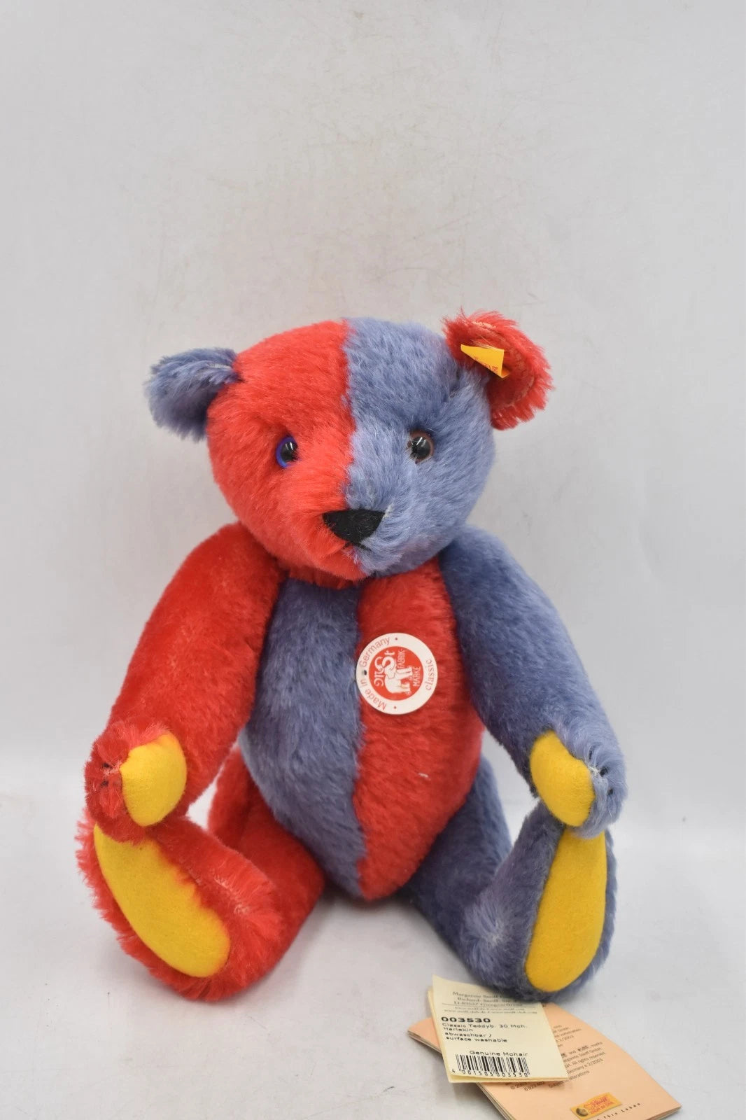 Steiff Mohair Classic Teddy Bear Harlequin 30cm Fully Jointed Tagged