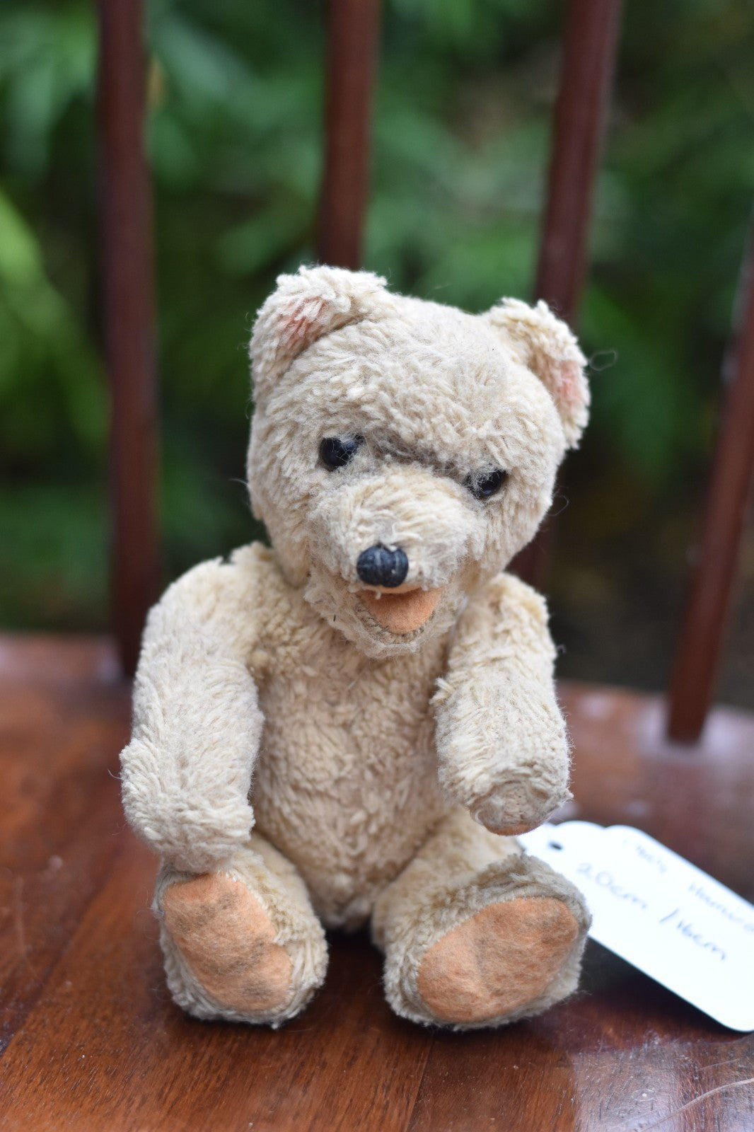 Vintage 1950s Hamiro Czech Mohair Teddy Bear Smiling, Fully Jointed, 20cm