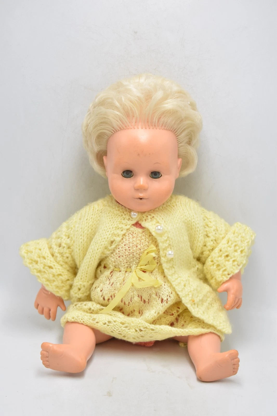 Vintage Palitoy Tiny Tears Baby Doll – 1960s England, 16D Jointed, 40cm