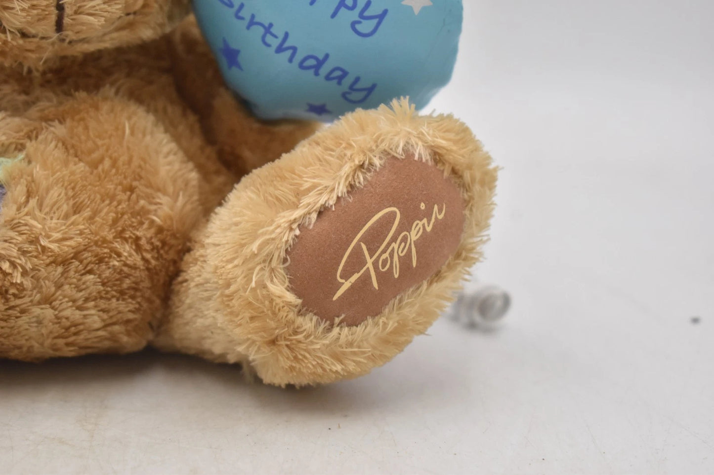 Carte Blanche Poppin Happy Birthday Brown Plush Teddy Bear 15cm