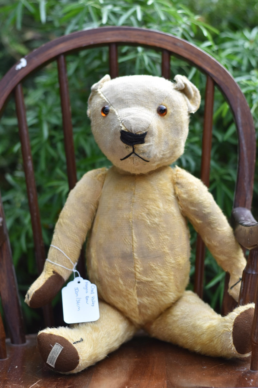 Vintage 1930s Chad Valley Magna Bear – With Foot Label – 50cm – Fully Jointed