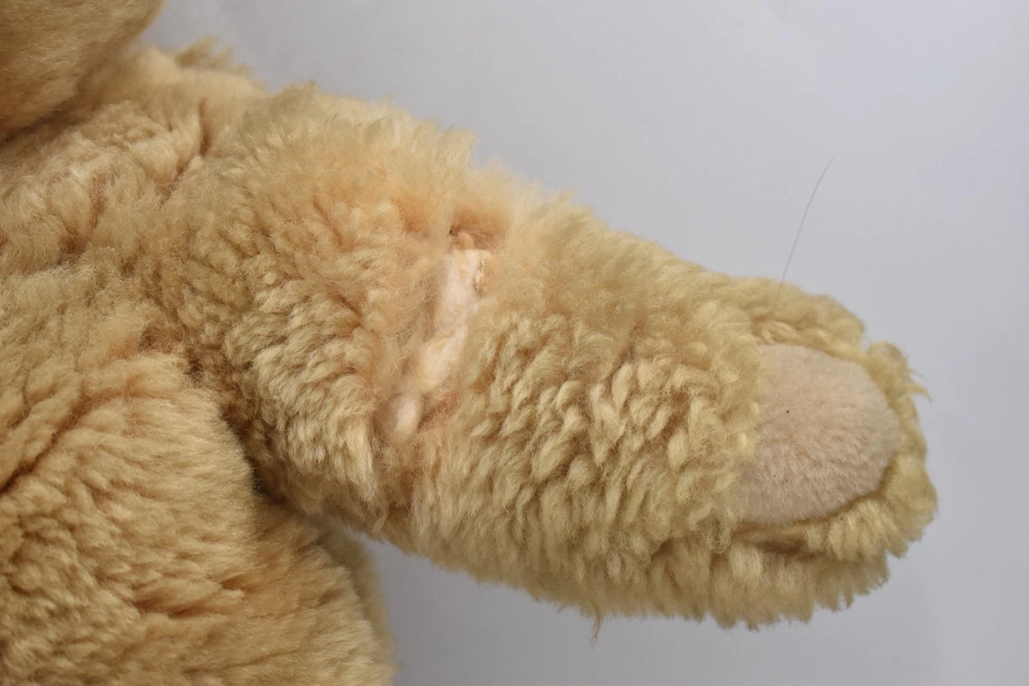 Vintage 1960s Sheep’s Wool Teddy Bear Growler Pyjama Case 60cm