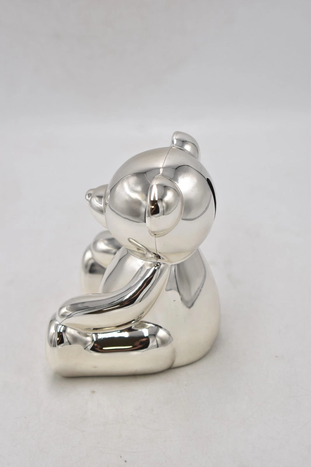 Bambino Silver Plated Teddy Bear Money Box – Unused & Boxed – 12.5cm