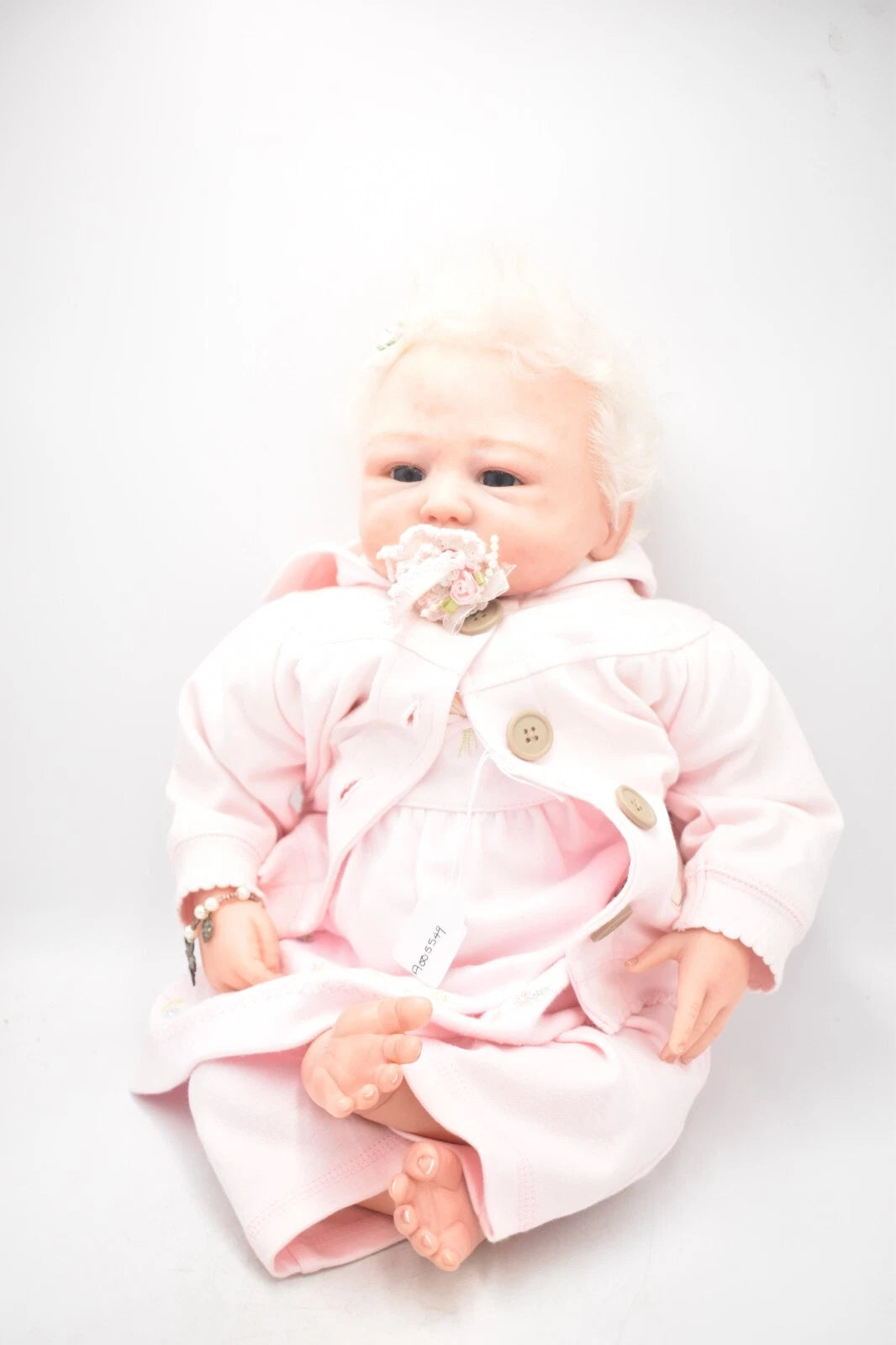 OOAK Reborn Baby Girl Malin Fiorenza Biancheri 20" Doll COA Lifelike Vinyl