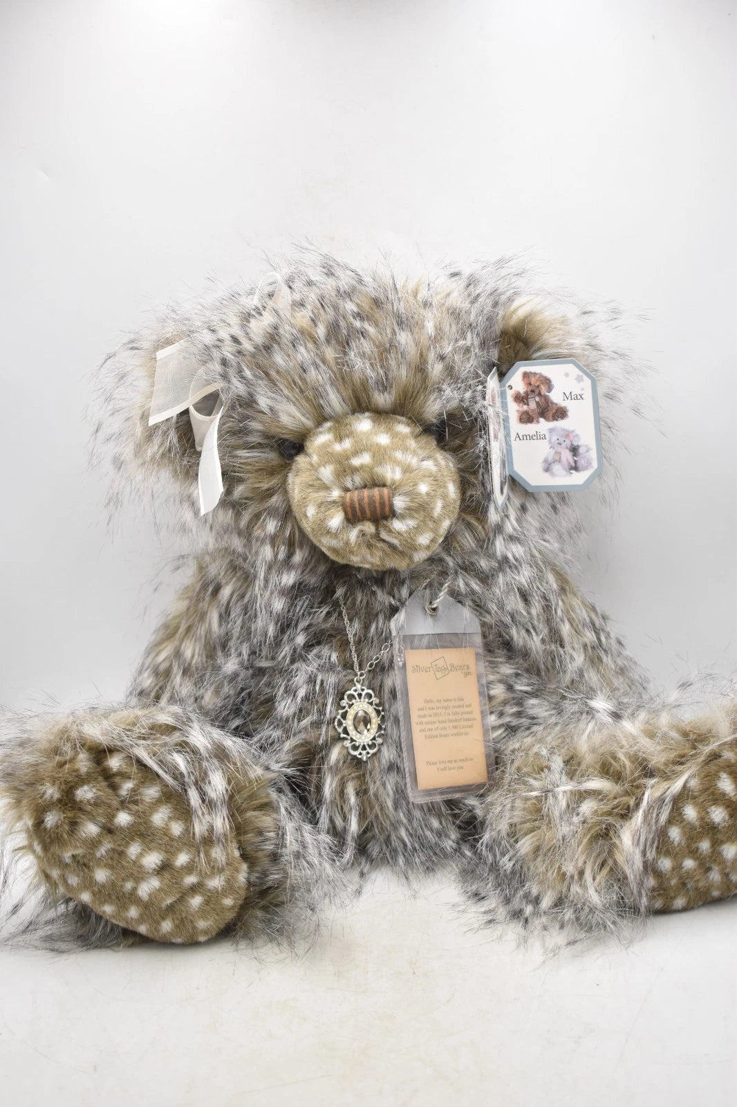 Suki Silver Tag Bear Isla Limited Edition 490/1500 Plush Teddy Bear 50cm Tagged