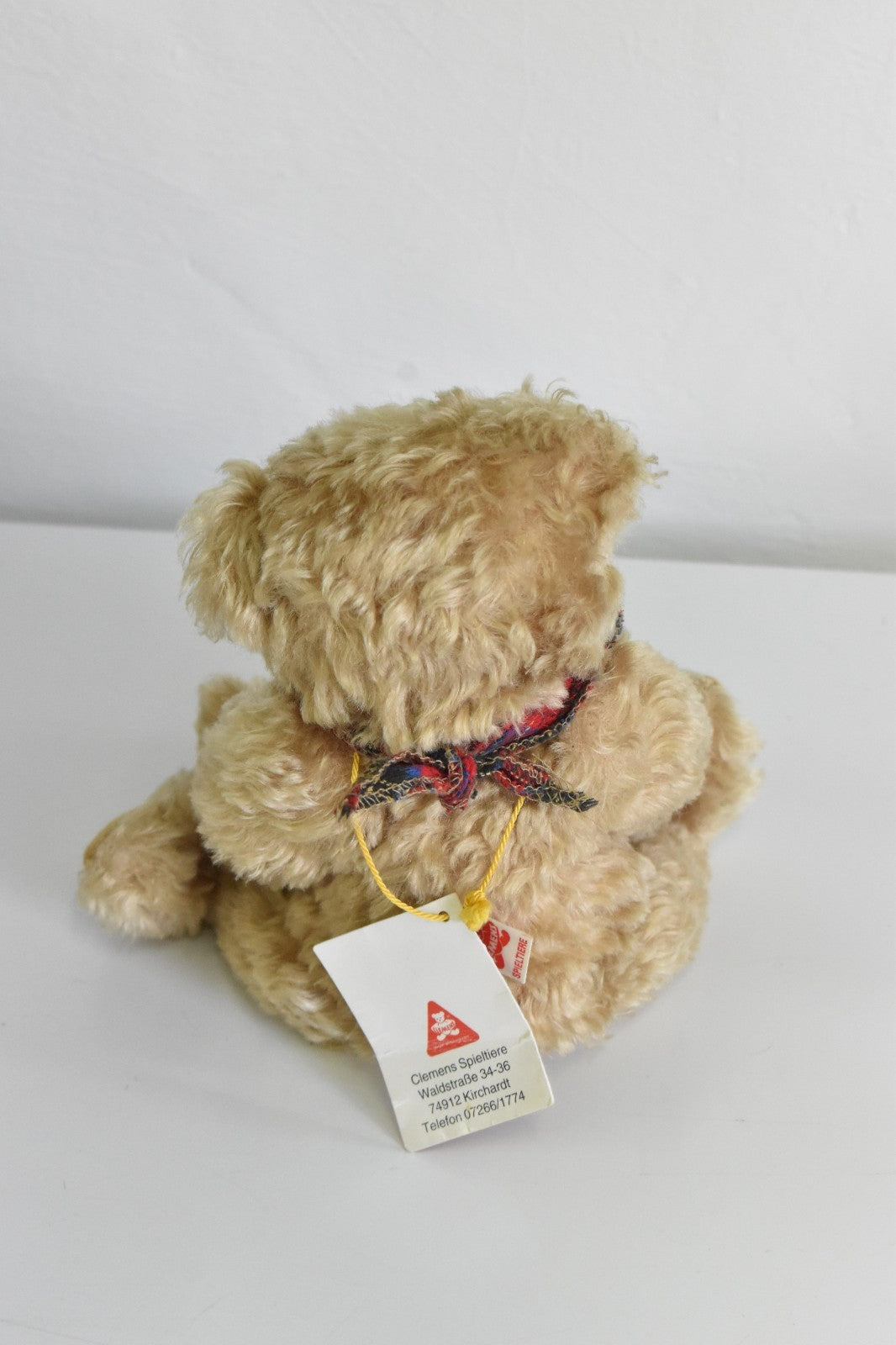 Clemens Bear – Golden Mohair Teddy – Retired – Tagged