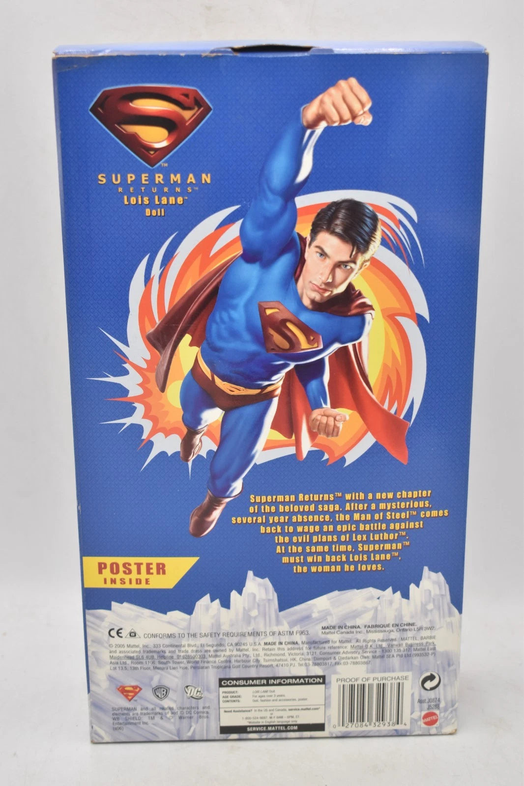 Vintage Barbie DC Comics Lois Lane 2005 Superman Doll – NRFB