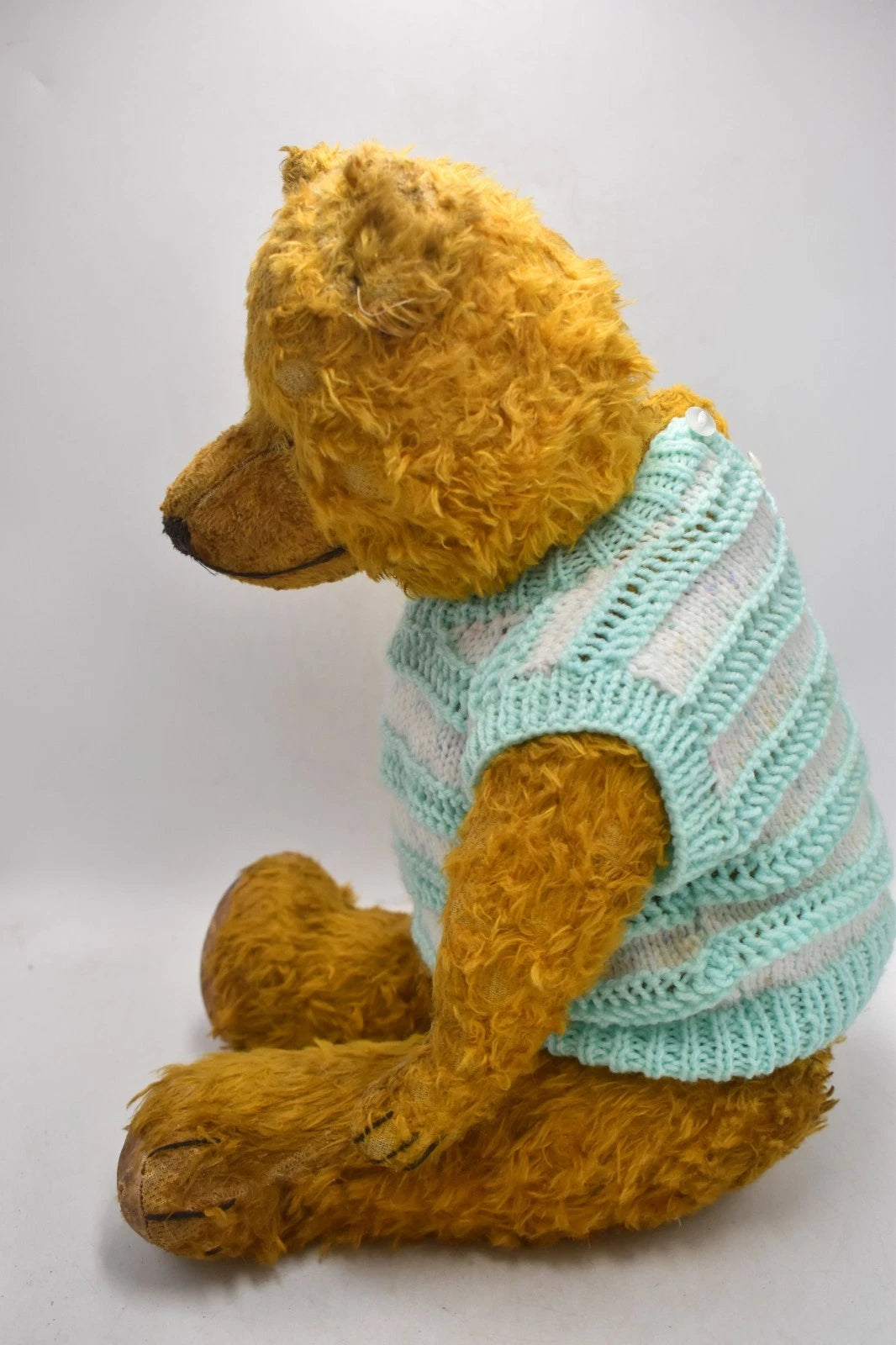1950s Chiltern English Mohair Teddy Bear Fully Jointed Growler 55cm