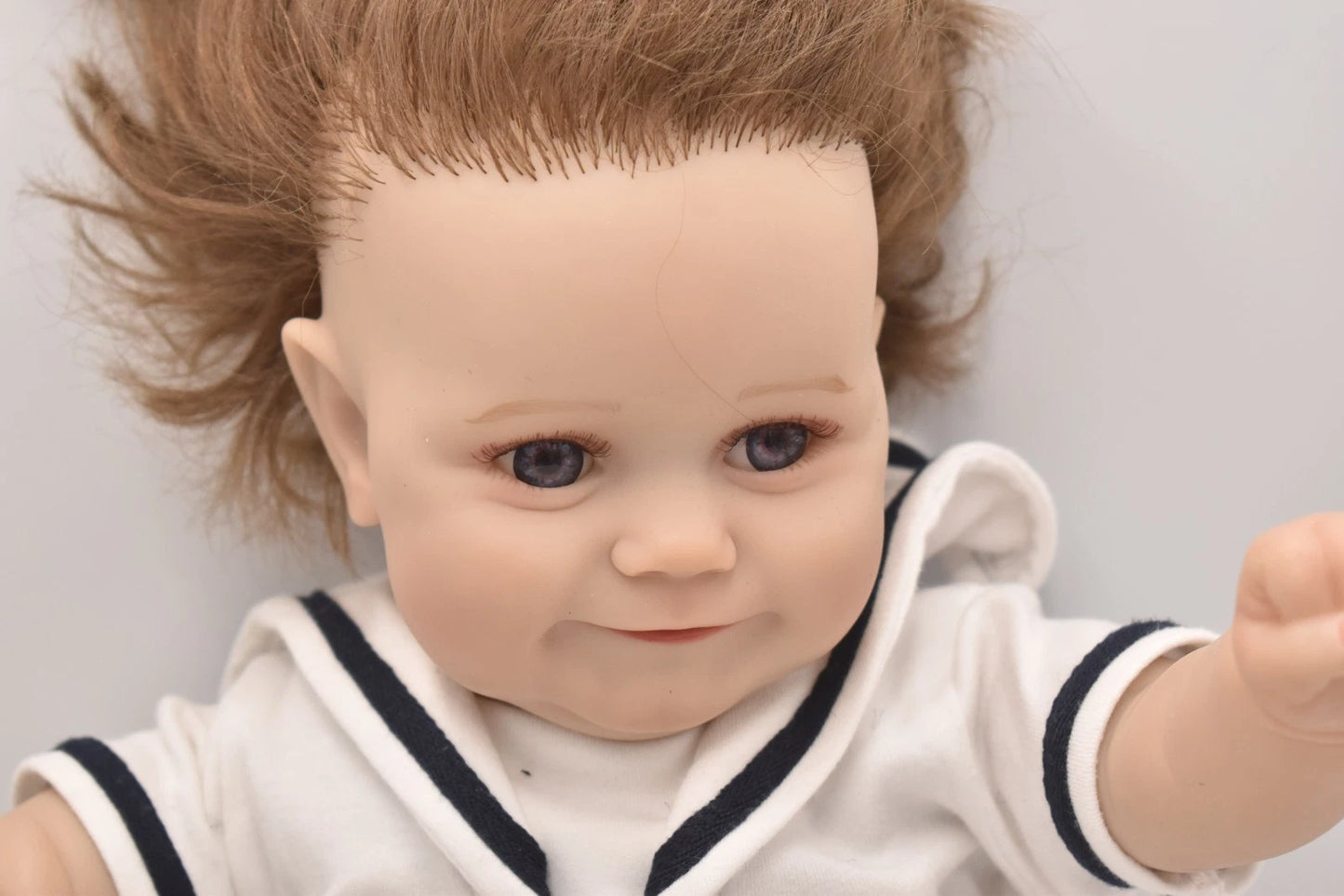 Vintage Reborn Baby Doll Lifelike Vinyl Baby Doll Soft Cloth Body 36cm