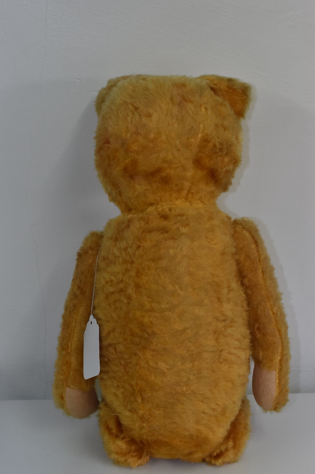 Vintage 1950s European Plush Rod Teddy Bear 65cm Wood Wool Filled