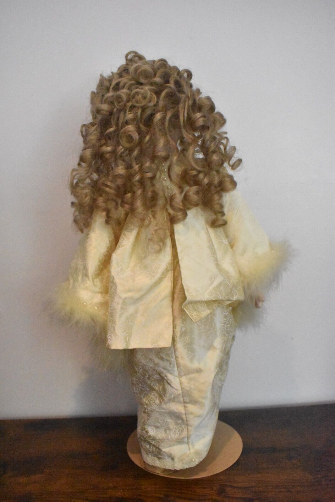 Vintage Reproduction Doll French Bru Jumeau with Seeley Body & Silk Dress – 60cm