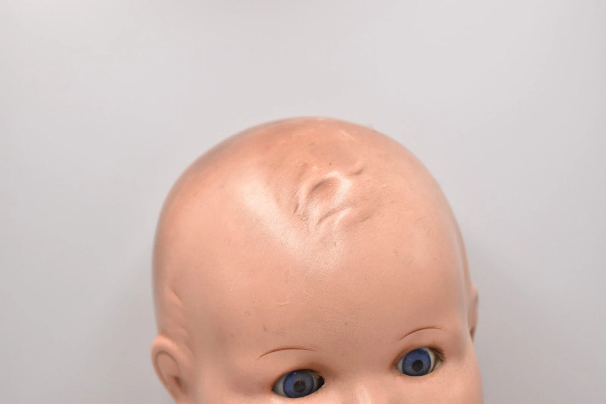 Antique Armand Marseille Bisque Head Doll Sleepy Blinking Eyes Cloth Body 58cm