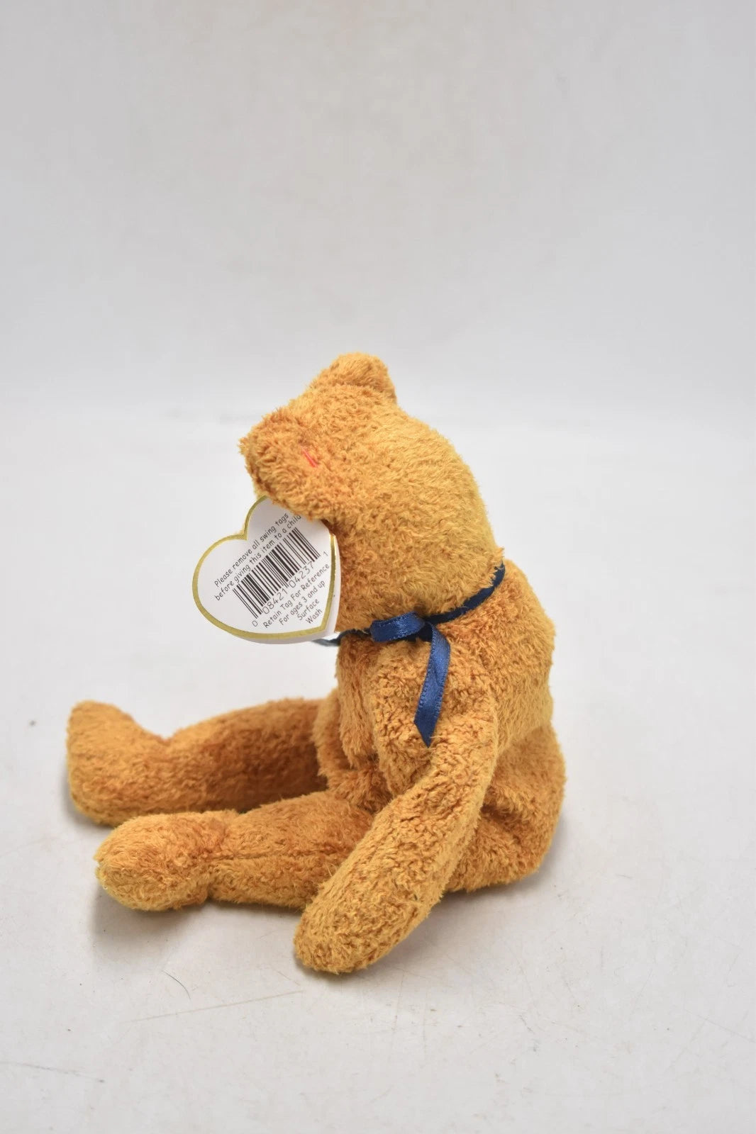 Ty Original 1998 Beanie Baby Fuzz the Bear 21cm