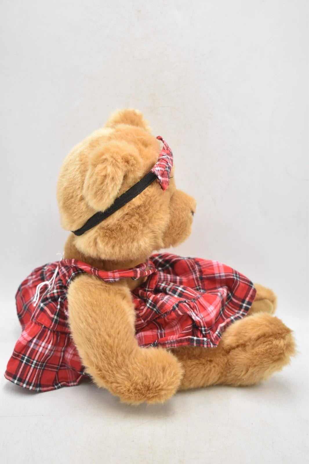 Avent Brown Plush Bear in Tartan Dress 33cm Soft Toy Plush Teddy Bear