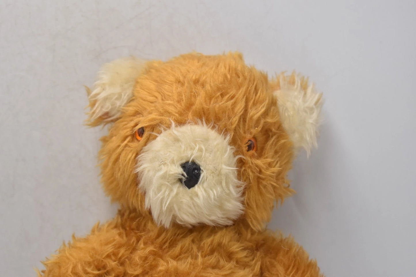 Vintage 1980s Plush Teddy Bear Made in Great Britain Soft Toy 26cm