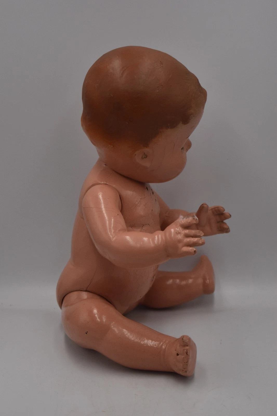 Vintage 1940s 1950s Pedigree Composite Doll Hand Painted Marked 40cm Collectable