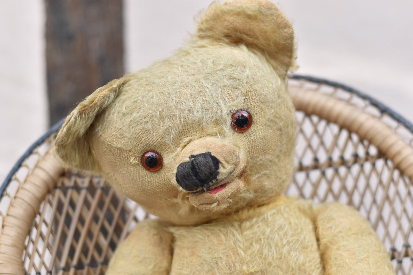 Vintage 1950s Tara Toys Mohair Teddy Bear | 50cm, Fully Jointed, Opening Mouth