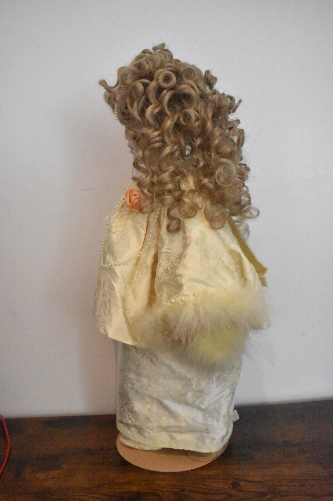 Vintage Reproduction Doll French Bru Jumeau with Seeley Body & Silk Dress – 60cm