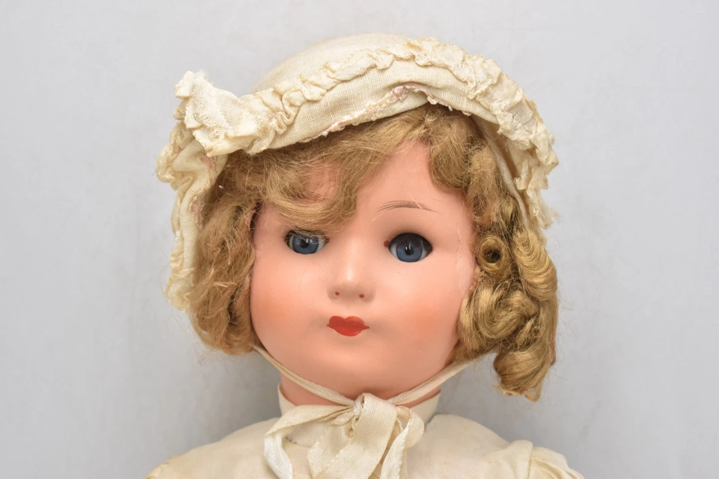 Vintage Antique Celluloid Walking Doll – 46cm, Original Outfit