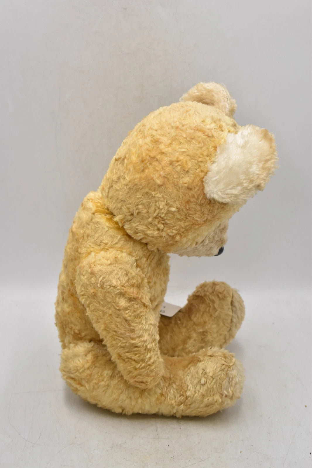 Vintage 1960s Japanese Silk Plush Teddy Bear Fully Jointed Working Squeaker 44cm