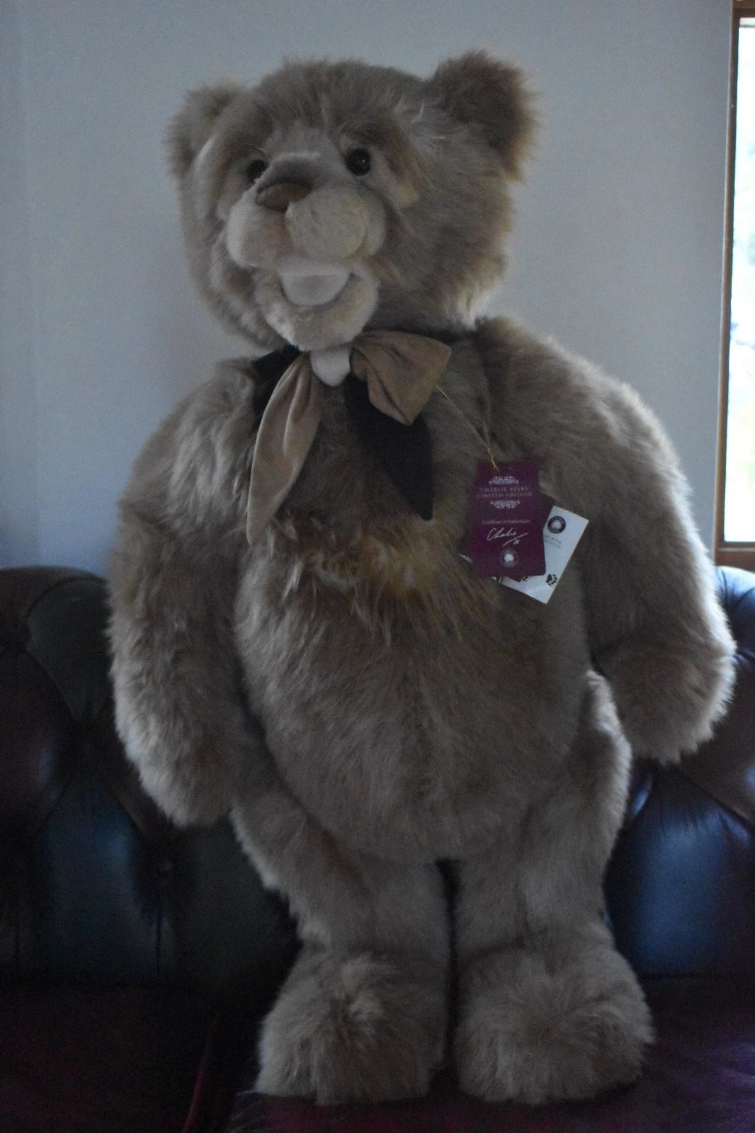 Charlie Bears Lares Giggler Teddy Bear Limited Edition 445/1000 Retired Tagged
