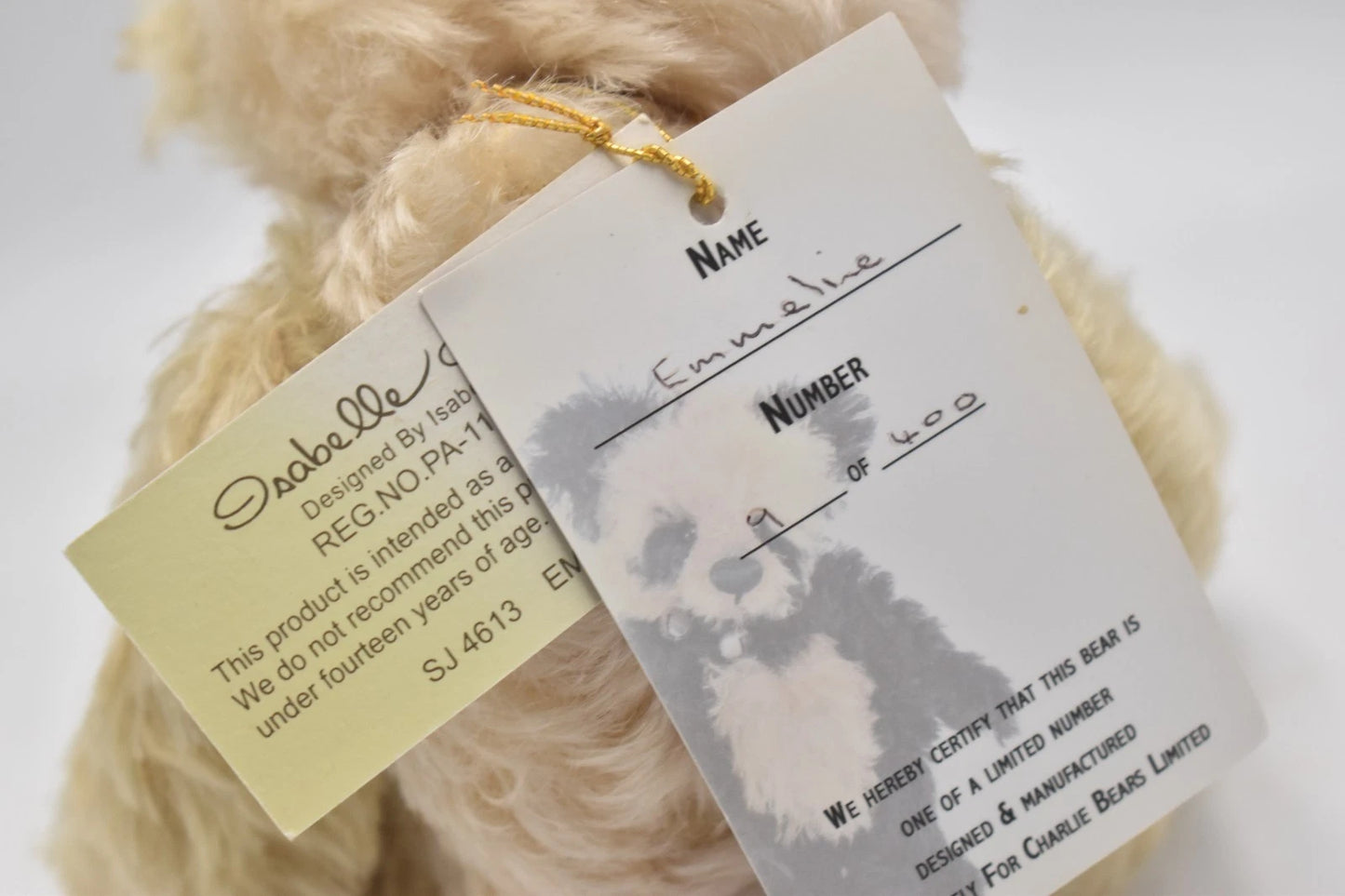 Charlie Bears Emmeline Isabelle Collection Limited Edition Mohair Tagged 24cm