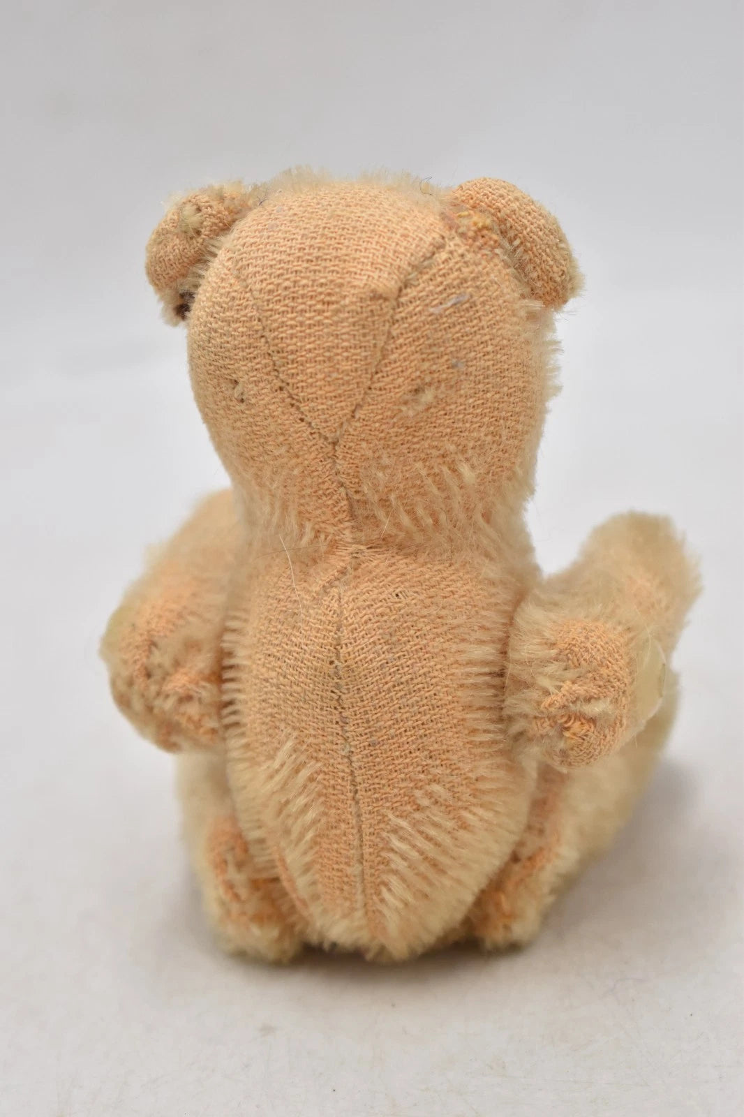 Vintage 1950s Mohair Stick Teddy Bear Jointed Arms & Legs Glass Eyes 14cm