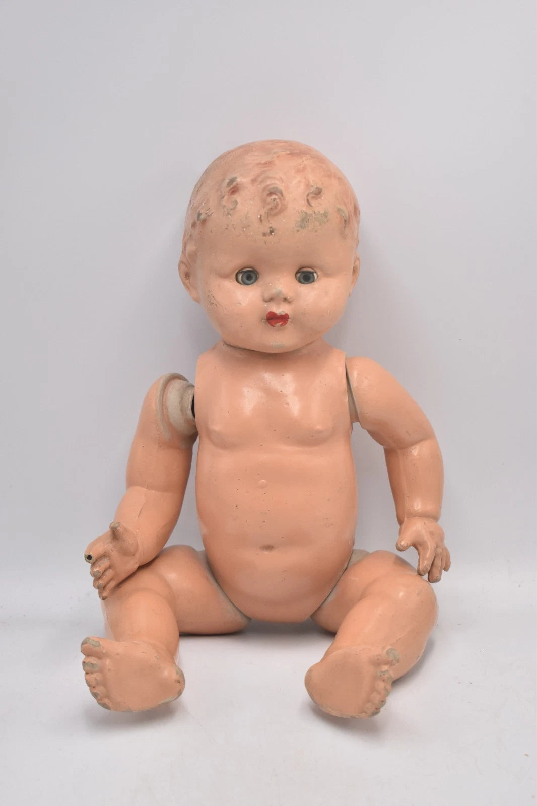 Vintage 1940s 1950s Composition Doll Sleepy Blinking Eyes 38cm Collectable