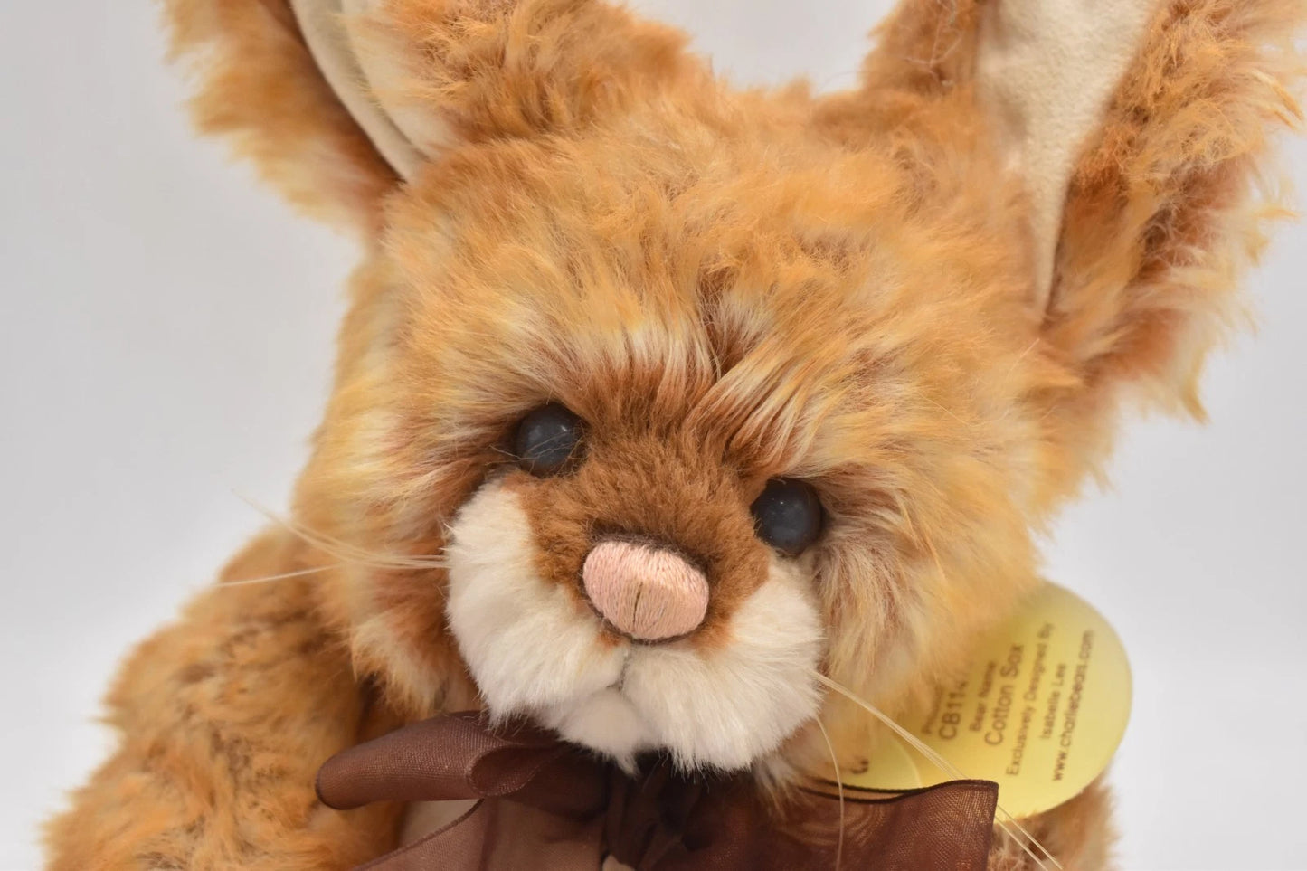 Charlie Bears Cotton Sox Rabbit Teddy Bear Retired Isabelle Lee Designed Tagged