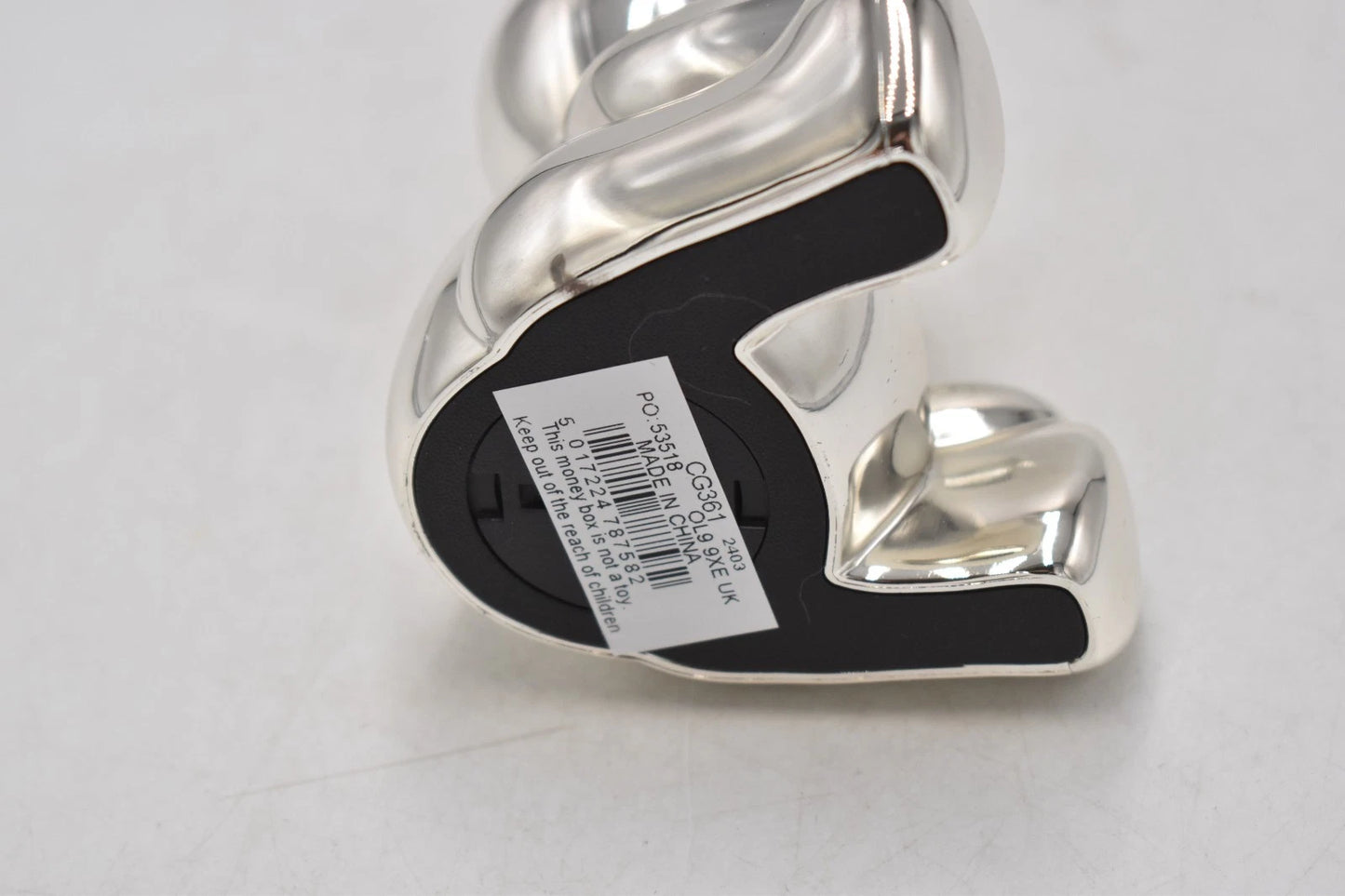 Bambino Silver Plated Teddy Bear Money Box – Unused & Boxed – 12.5cm