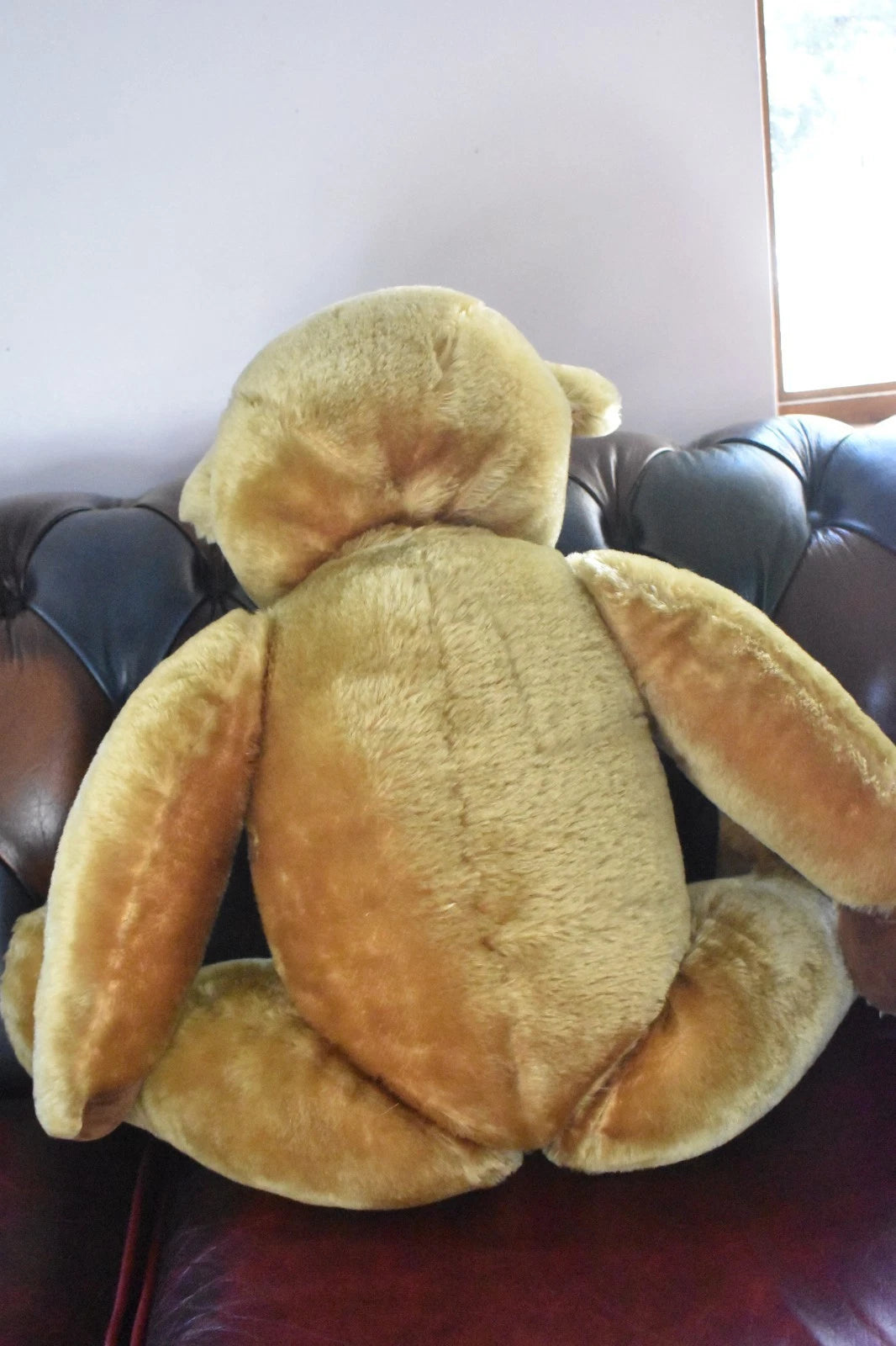 Vintage 1950s Pedigree Mohair Teddy Bear Bells Working Growler 70cm Collectable