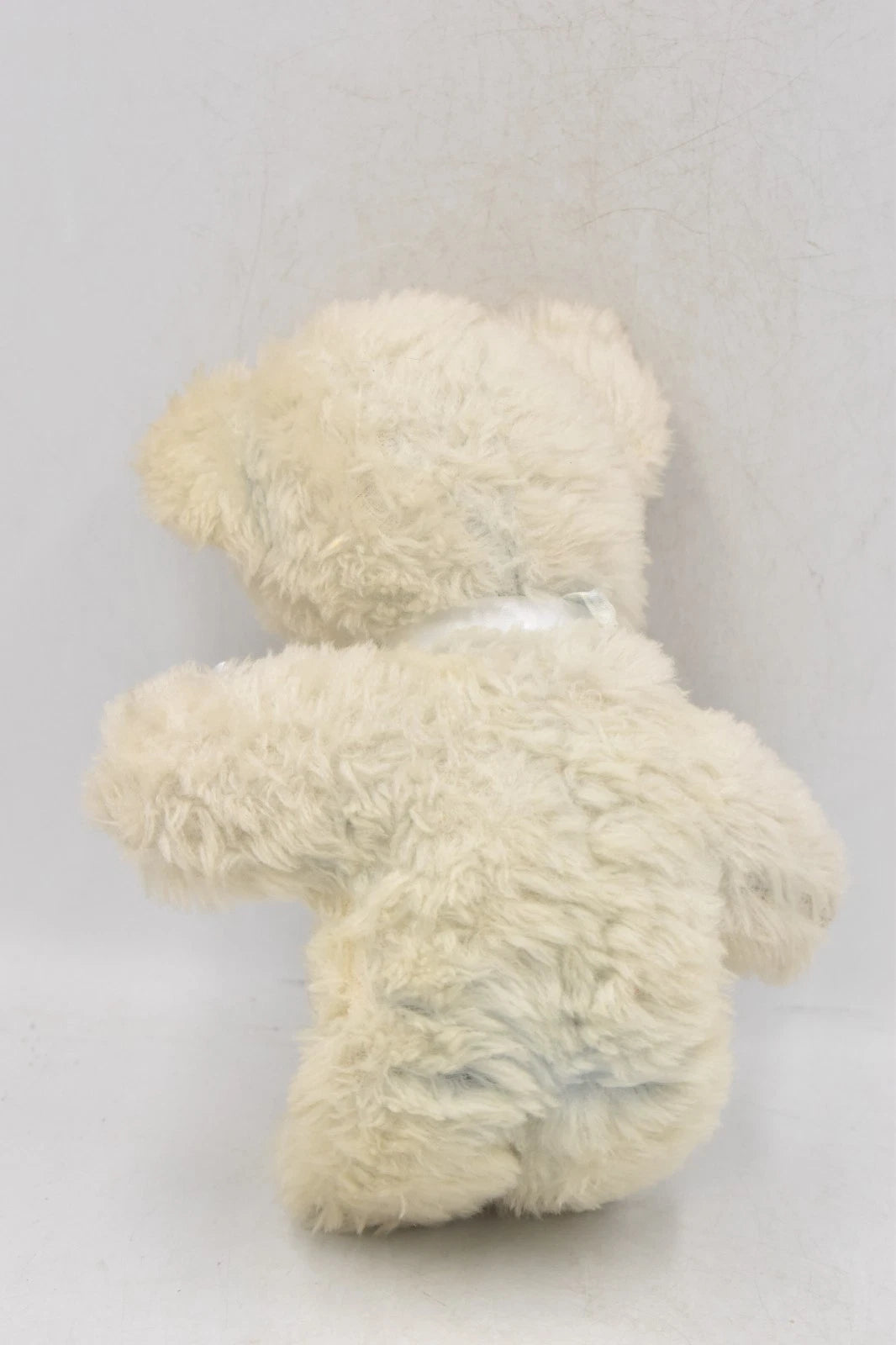 Vintage 1950s Pedigree Two-Tone Teddy Bear – 30cm – White & Blue – With Label