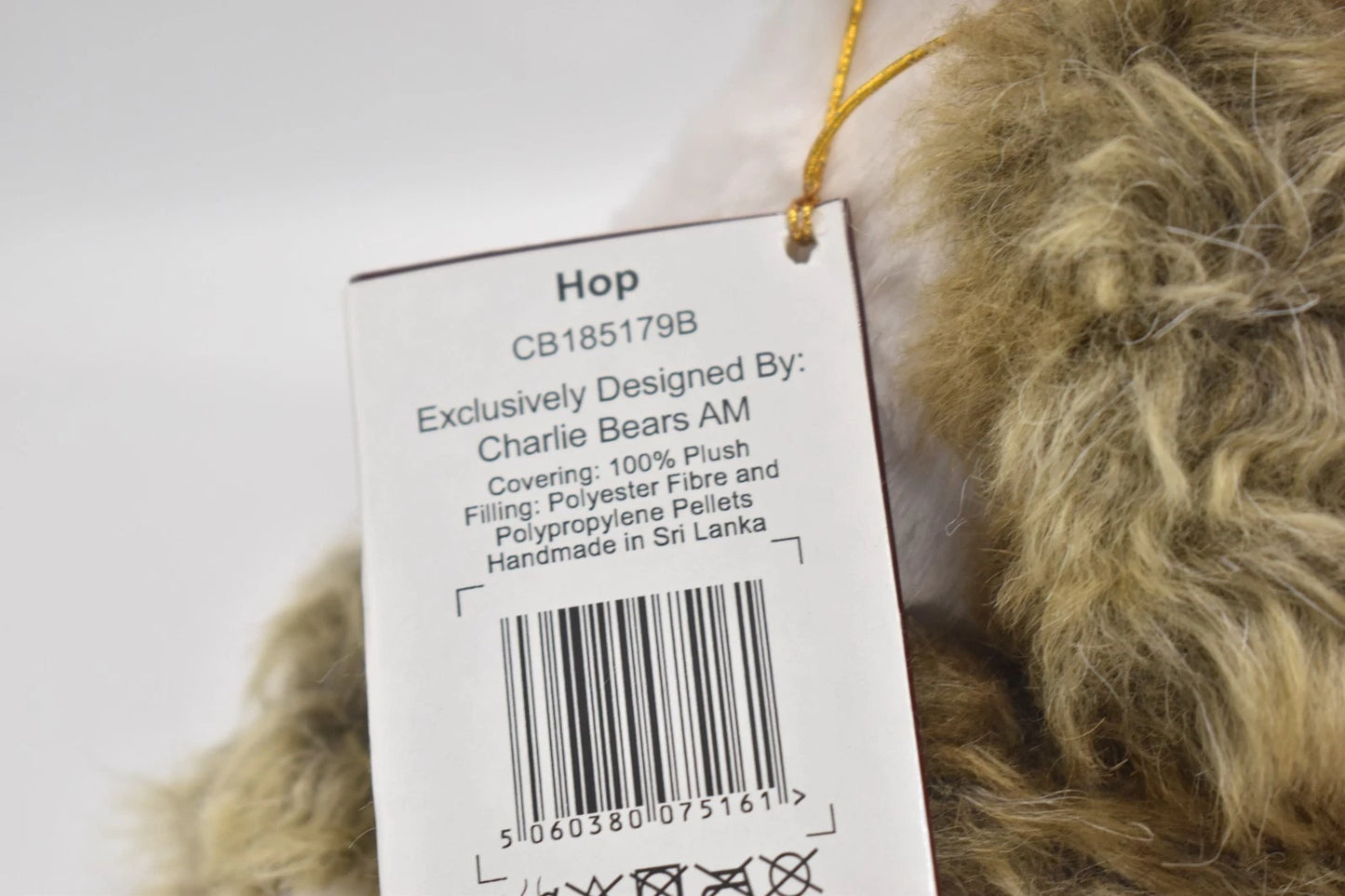 Charlie Bears Hop Rabbit Teddy Bear Retired Tagged