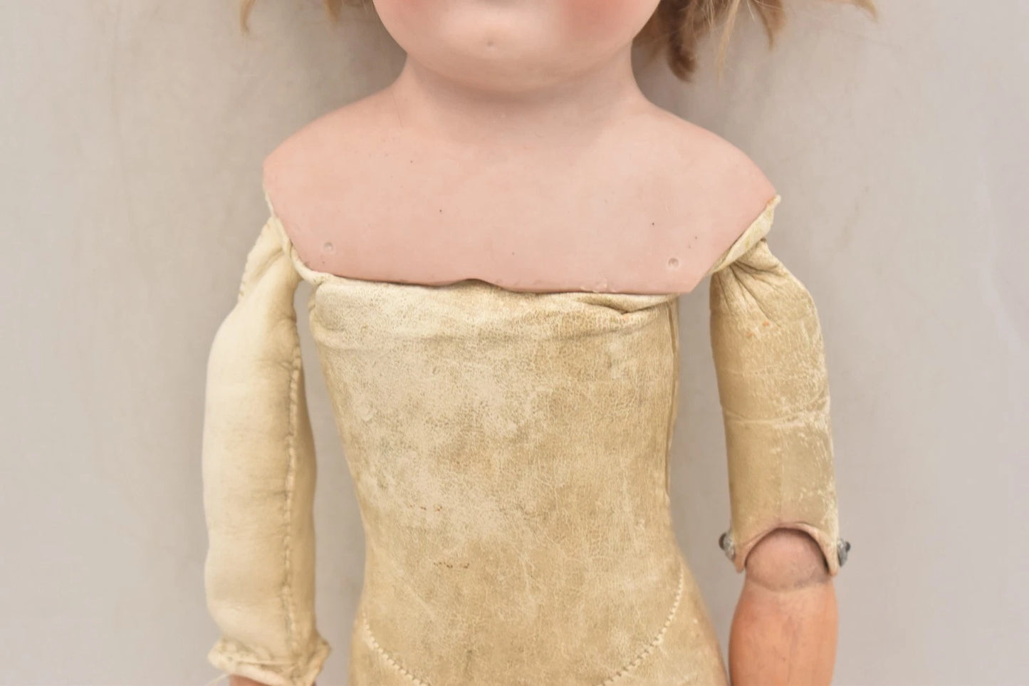 Antique Schoenau & Hoffmeister 1181 Bisque Doll 50cm Sleepy Eyes Part Leather