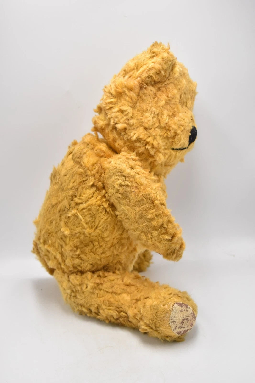 Vintage 1950s European Silk Plush Teddy Bear Fully Jointed 48cm Collectable
