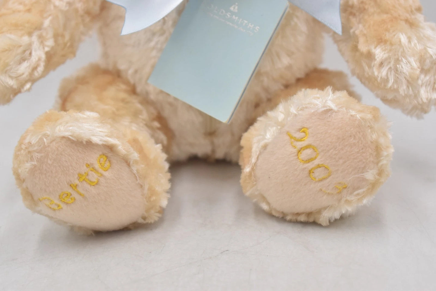 Goldsmiths Bertie Bear 2003 With Zipper Pouch and Tags 22cm