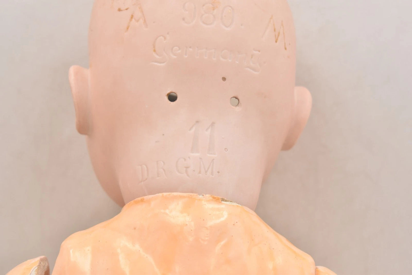 Antique Armand Marseille 980 Bisque Head Doll 52cm Sleep Eyes Open Mouth Vintage